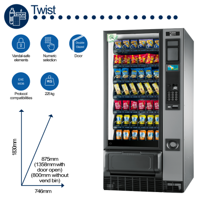 Necta TWIST Snack & Cold Drink Vending Machine